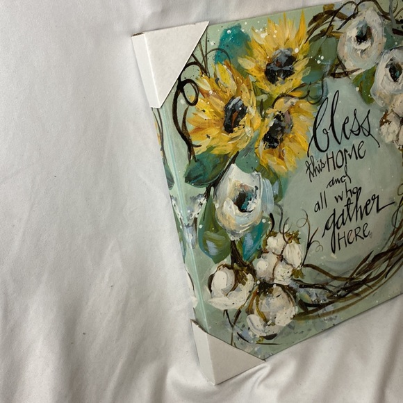 Bless this Home 14” x 14” Canvas - Picture 2 of 11